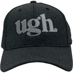 Crazy Dog T-Shirts Ugh Hat Funny Sarcastic Cap for Men and Women(Black – Ugh)