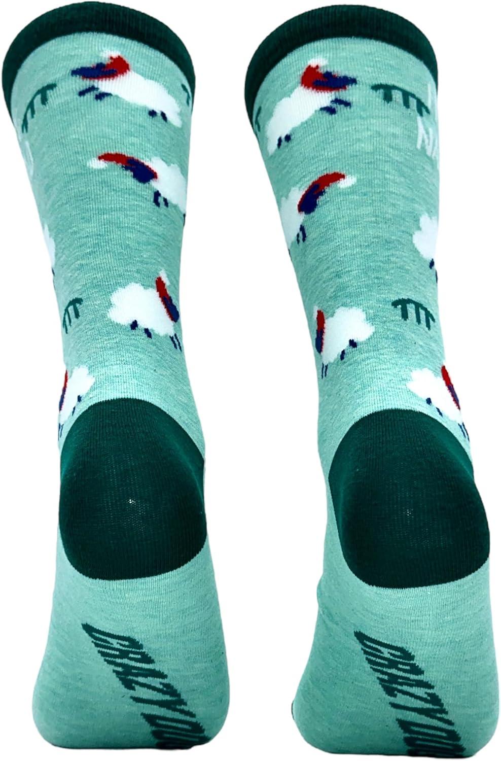 imageCrazy Dog TShirts Funny Christmas Socks for Men Holiday Crews with Sarcastic Designs for XmasFleece Navidad