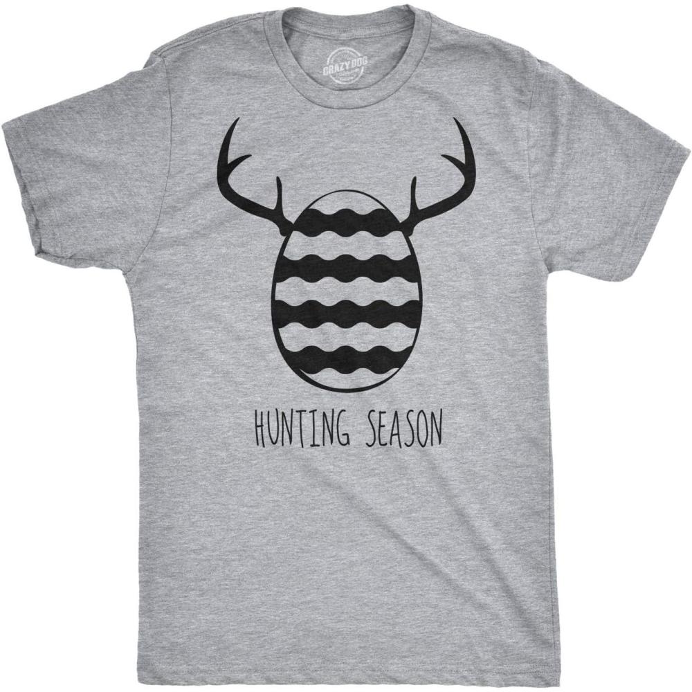 imageMens Easter Egg Hunting Season Hunt Funny Deer Bunny Gift for Adult T Shirt