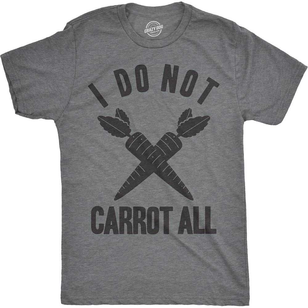 imageMens I Do Not Carrot All T Shirt Funny Sarcastic Easter Adult Humor Care TeeLight Heather Grey