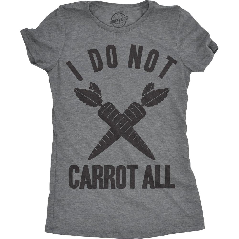 imageWomens Easter Shirts Funny Easter Candy Tees Chocolate and Candy Shirts for WomenLight Heather Grey Do Not Carrot