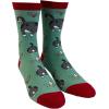 Crazy Dog T-Shirts Funny Christmas Socks for Men Holiday Crews with Sarcastic Designs for Xmas(Cat Butt)