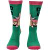 Crazy Dog T-Shirts Funny Christmas Socks for Men Holiday Crews with Sarcastic Designs for Xmas(Dad Bod Santa)