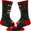 Crazy Dog T-Shirts Funny Christmas Socks for Men Holiday Crews with Sarcastic Designs for Xmas(Going Down)