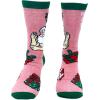 Crazy Dog T-Shirts Funny Christmas Socks for Men Holiday Crews with Sarcastic Designs for Xmas(Laying on Your Present)