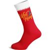 Crazy Dog T-Shirts Funny Christmas Socks for Men Holiday Crews with Sarcastic Designs for Xmas(Well Hung)