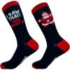Crazy Dog T-Shirts Funny Christmas Socks for Men Holiday Crews with Sarcastic Designs for Xmas(You Nasty)