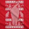 Mens Festive Cat Butt Ugly Christmas Sweater T Shirt Funny Holiday Novelty Top(Red)