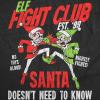 Mens Funny T Shirts Elf Fight Club Sarcastic Christmas Graphic Novelty Tee for Men