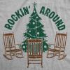 Mens Funny T Shirts Rockin Around Sarcastic Christmas Tree Graphic Novelty Tee for Men