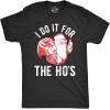 Mens I Do It for The Hos T Shirt and Sock Funny Christmas Gag Gift Secret Santa Combo S
