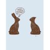 Mens You Should Get That Looked at Easter T Shirt Funny Chocolate Bunny Tee(Heather Light Blue)