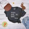 Womens Yolo LOL JK BRB Jesus T Shirt Funny Easter Sunday Texting Hilarious Graphic Top(Heather Black)