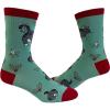 Crazy Dog T-Shirts Funny Christmas Socks for Men Holiday Crews with Sarcastic Designs for Xmas(Cat Butt)