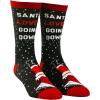 Crazy Dog T-Shirts Funny Christmas Socks for Men Holiday Crews with Sarcastic Designs for Xmas(Going Down)
