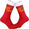 Crazy Dog T-Shirts Funny Christmas Socks for Men Holiday Crews with Sarcastic Designs for Xmas(Well Hung)