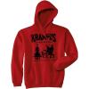 Crazy Dog T-Shirts Krampus Babysitting Service Unisex Hoodie Funny Sarcastic Christmas Hooded Sweatshirt