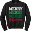 Crazy Dog T-Shirts Merry Merry Merry Christmas Crewneck Sweatshirt Funny Sarcastic Xmas Graphic Novelty Longsleeve Sweater