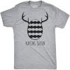 Mens Easter Egg Hunting Season Hunt Funny Deer Bunny Gift for Adult T Shirt