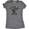 Womens Easter Shirts Funny Easter Candy Tees Chocolate and Candy Shirts for Women(Dark Heather Grey – Losing My Mind)