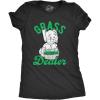 Womens Easter Shirts Funny Easter Candy Tees Chocolate and Candy Shirts for Women(Heather Black – Grass Dealer)