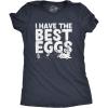 Womens Easter Shirts Funny Easter Candy Tees Chocolate and Candy Shirts for Women(Heather Navy – Best Eggs)
