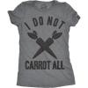 Womens Easter Shirts Funny Easter Candy Tees Chocolate and Candy Shirts for Women(Light Heather Grey – Do Not Carrot)