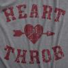 Crazy Dog T-Shirts Heart Throb Baby Bodysuit Funny Valentines Day Romper for Infants