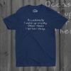 Crazy Dog T-Shirts Occasionally I Wake Up Cranky Other Times I Let Her Sleep T Shirt Wife Tee(Heather Navy)