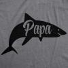 Mens Papa Shark T Shirt Funny Viral Song Do Do Do Tee(Dark Heather Grey)