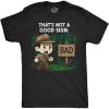 Mens Funny T Shirts Thats A Bad and Not a Good Sign Designs with Hilarious Sarcastic Art(Heather Black – Not Good Sign Adventure)