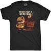 Mens Funny T Shirts Thats A Bad and Not a Good Sign Designs with Hilarious Sarcastic Art(Heather Black – Not Good Sign Dino)