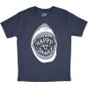 Youth Happy 4th of Jawly T Shirt Funny 4th of July Shark Independence Day Graphic Tee(Heather Navy)