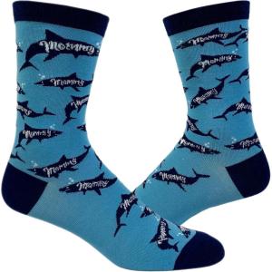 Crazy Dog T-Shirts Women’s Mommy Shark Socks Funny Viral Song Mothers Day Fish Graphic Novelty Footwear