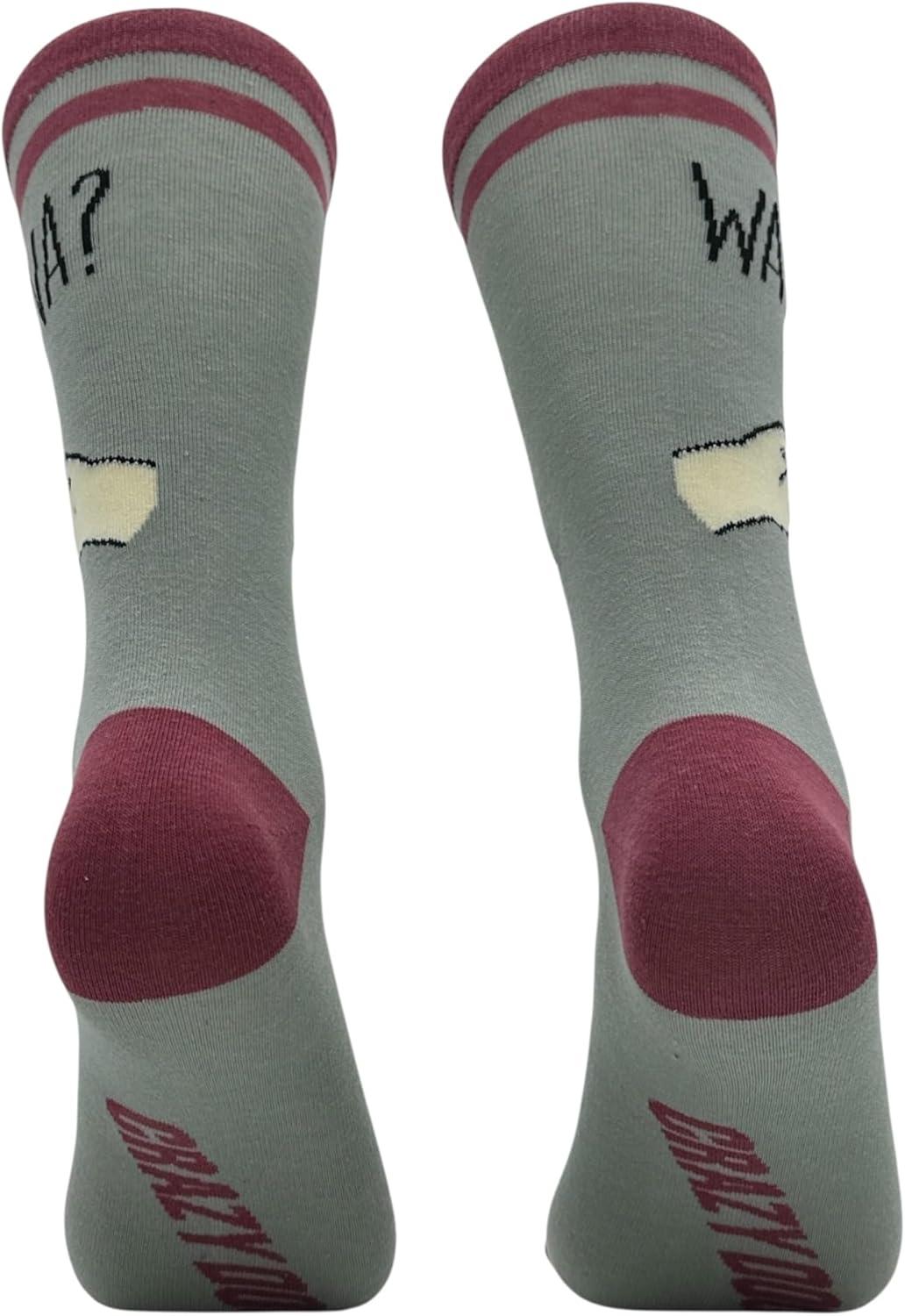 imageCrazy Dog TShirts Funny Socks for Men with Hilarious Puns Footware for Guys with Sarcastic Dad JokesWanna Screw