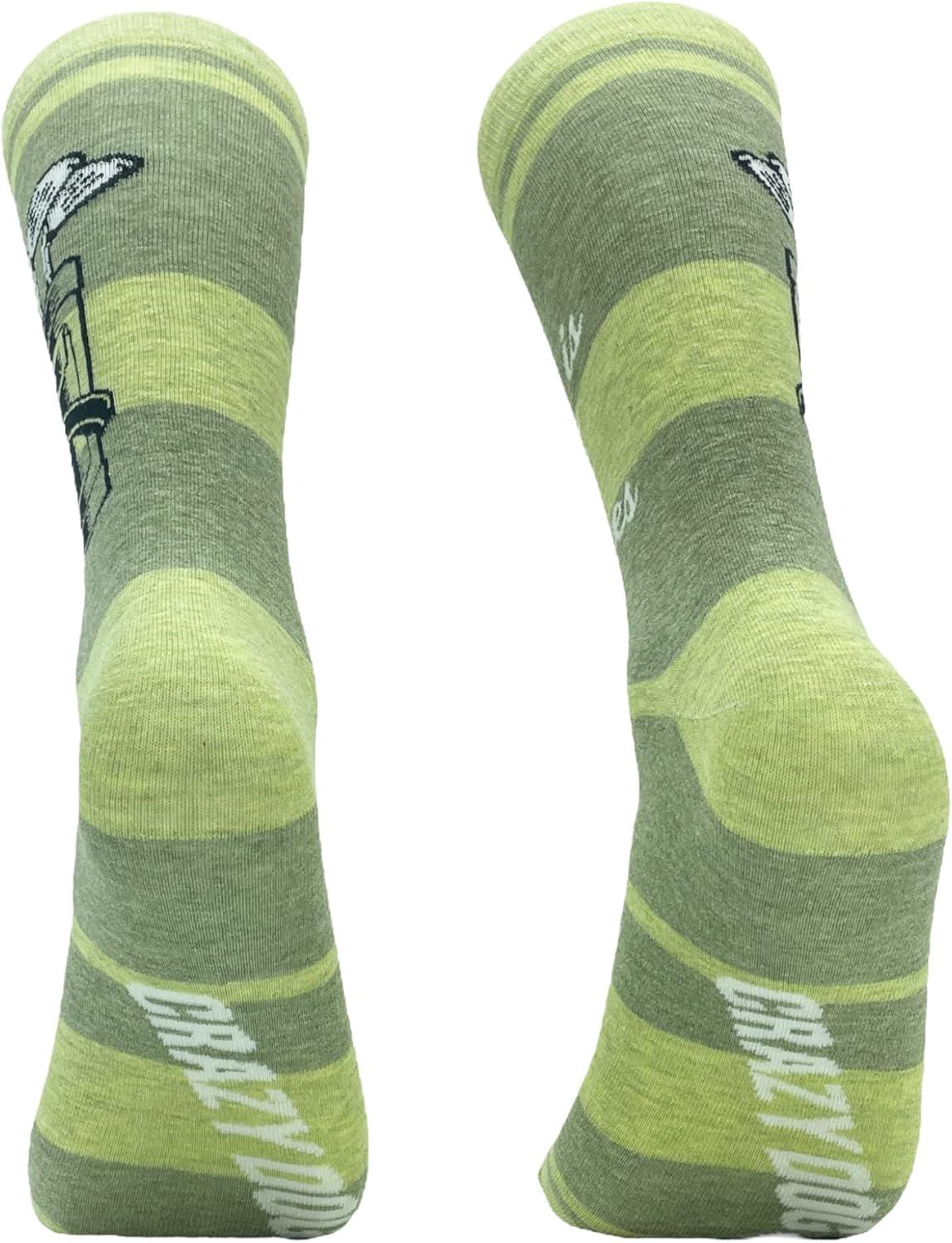 imageCrazy Dog TShirts Mens Dad Socks Funny Fathers Day Graphic Novelty FootwearChoices Golf Clubs