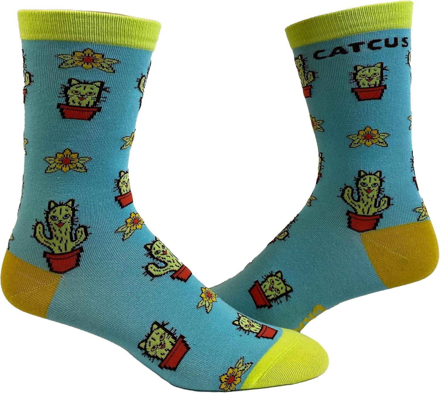 imageYouth Cat and Dog Socks Funny Cute Pet Animal Graphic Novelty Footwear For KidsBundle 4pack