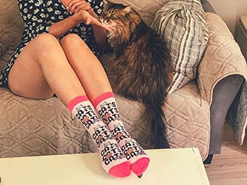imageYouth Cat and Dog Socks Funny Cute Pet Animal Graphic Novelty Footwear For KidsCatscatscats