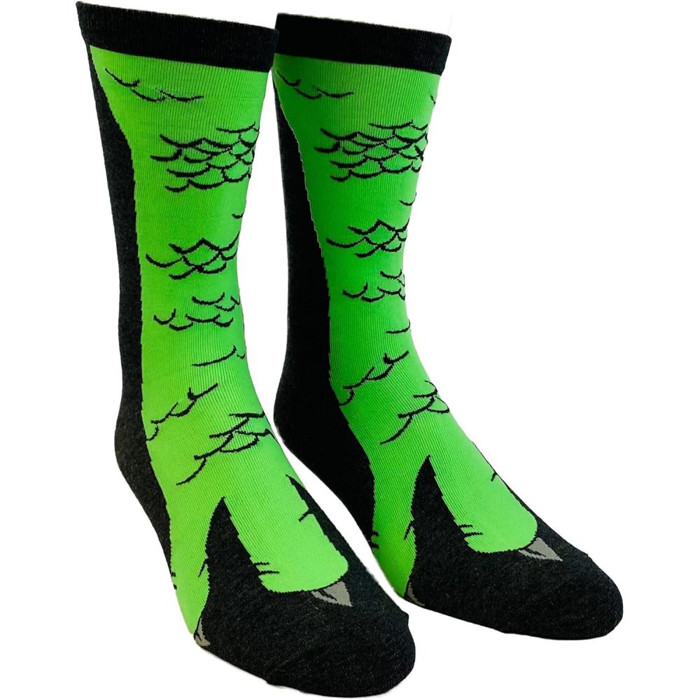 imageCrazy Dog TShirts Mens Dinosaur Foot Socks Funny Jurassic TRex Dino Lover Novelty Footwear