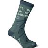 Crazy Dog T-Shirts Funny Mechanic Crew Socks for Men – I’ll Be in the Garage Graphic Print – Novelty Gift for Car Guys with Tools & Wrench Design