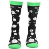 Crazy Dog T-Shirts Funny Socks for Men with Hilarious Puns – Footware for Guys with Sarcastic Dad Jokes(Asked Myself Crazy)