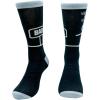 Crazy Dog T-Shirts Funny Socks for Men with Hilarious Puns – Footware for Guys with Sarcastic Dad Jokes(Bad Sign)