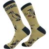 Crazy Dog T-Shirts Funny Socks for Men with Hilarious Puns – Footware for Guys with Sarcastic Dad Jokes(Boobies)