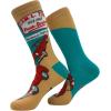 Crazy Dog T-Shirts Funny Socks for Men with Hilarious Puns – Footware for Guys with Sarcastic Dad Jokes(Cam L Tow)
