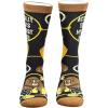 Crazy Dog T-Shirts Funny Socks for Men with Hilarious Puns – Footware for Guys with Sarcastic Dad Jokes(First Rodeo)