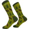 Crazy Dog T-Shirts Funny Socks for Men with Hilarious Puns – Footware for Guys with Sarcastic Dad Jokes(Meese)