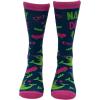 Crazy Dog T-Shirts Funny Socks for Men with Hilarious Puns – Footware for Guys with Sarcastic Dad Jokes(Narly Dude)