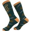 Crazy Dog T-Shirts Funny Socks for Men with Hilarious Puns – Footware for Guys with Sarcastic Dad Jokes(Who Cut One)