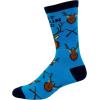 Crazy Dog T-Shirts Men’s Dad Socks Funny Fathers Day Graphic Novelty Footwear(Buckin Dad – Blue)