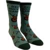 Crazy Dog T-Shirts Men’s Dad Socks Funny Fathers Day Graphic Novelty Footwear(Buckin Grandpa – Green)
